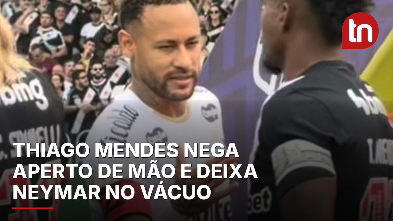 Santos x Vasco: Thiago Mendes nega aperto de mã...