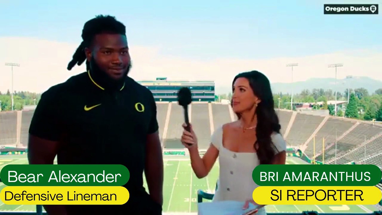 Defensive Lineman Bear Alexander discusses Offensive Lineman Immanuel Iheanacho