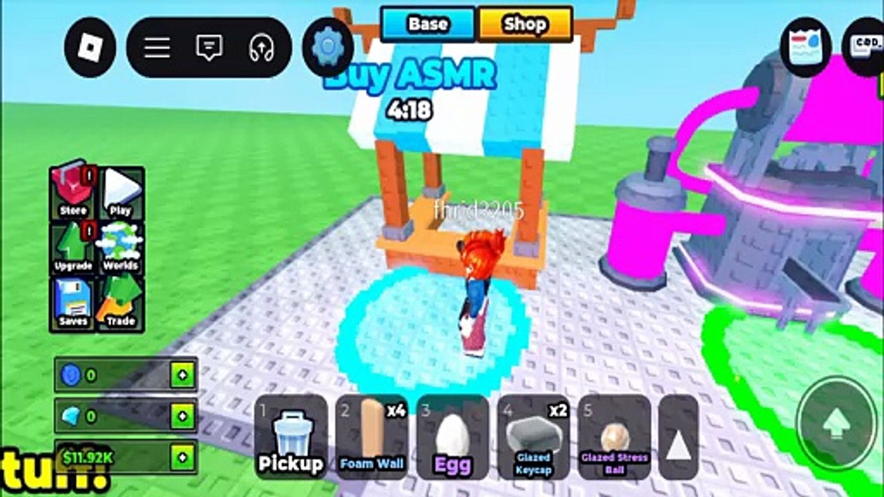 Stress ball and a foam wall l Build an ASMR Tower l Roblox