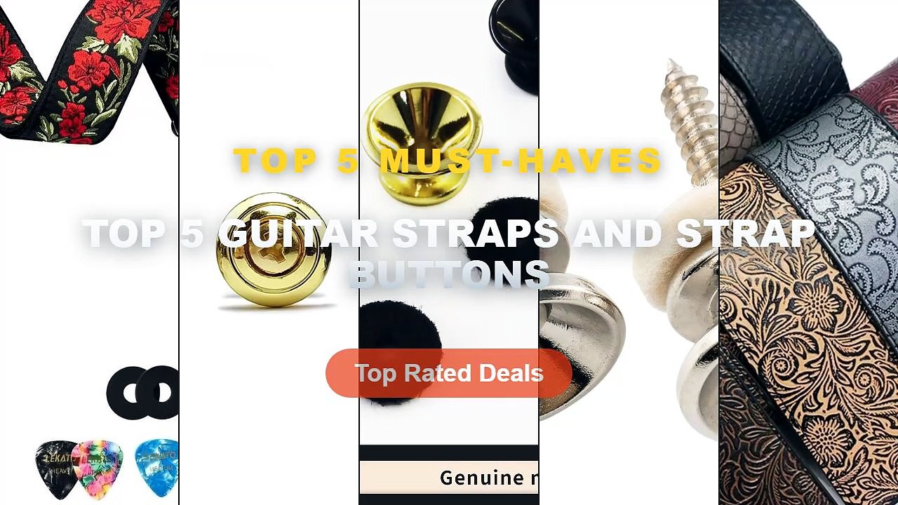 Don't Buy Top 5 Guitar Straps And Strap Buttons...