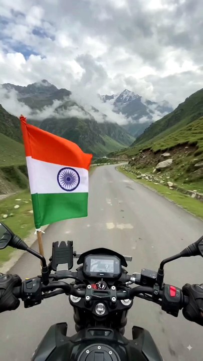 👉 🇮🇳 Manju Saluted India From the Himalayas! 🏍️🏔️🔥#virl #tranding