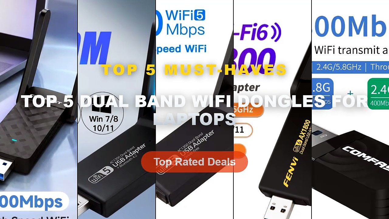 Best Top 5 Dual Band WiFi Dongles For Laptops o...