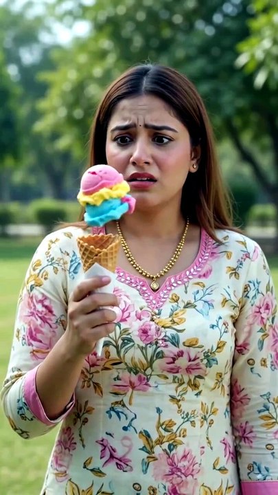Ice Cream Prank on Cute Girl 🍦 | Ladki Gusse Mein Aa Gayi 😂 Full Reaction