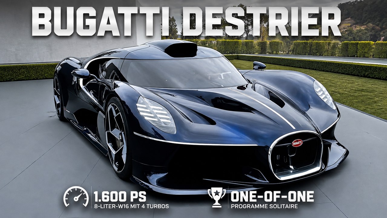 Bugatti Destrier: Detailaufnahmen vom 1.600-PS-One-of-One