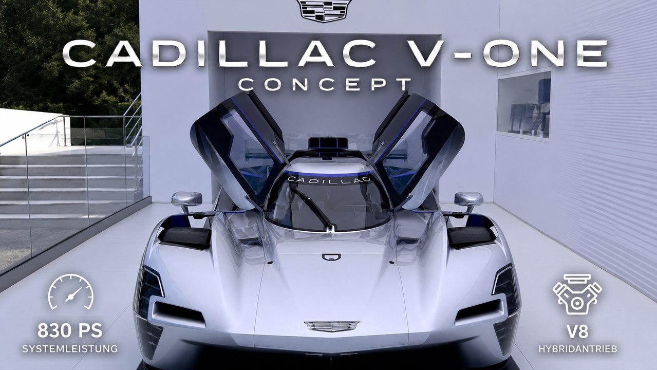 Cadillac V-ONE Concept: V8-Hybrid trifft auf echte Rennsport-DNA