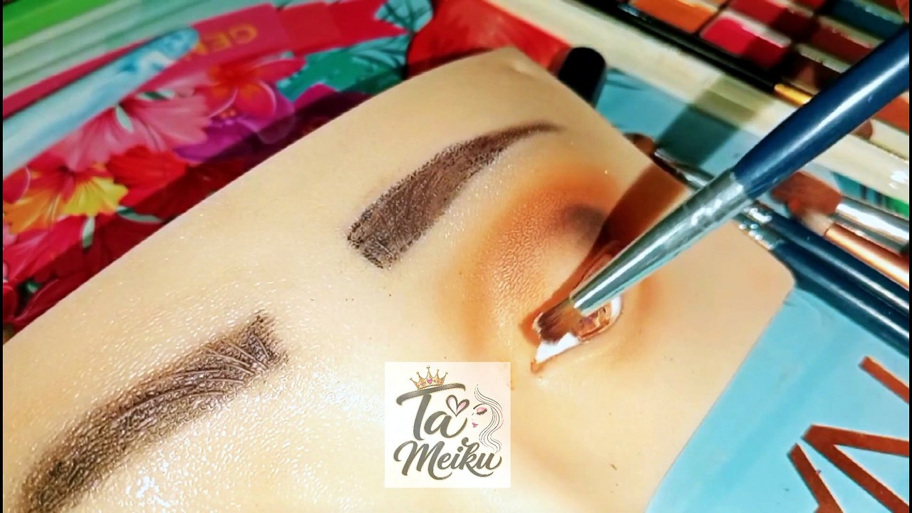 Orange Peach Eye Makeup