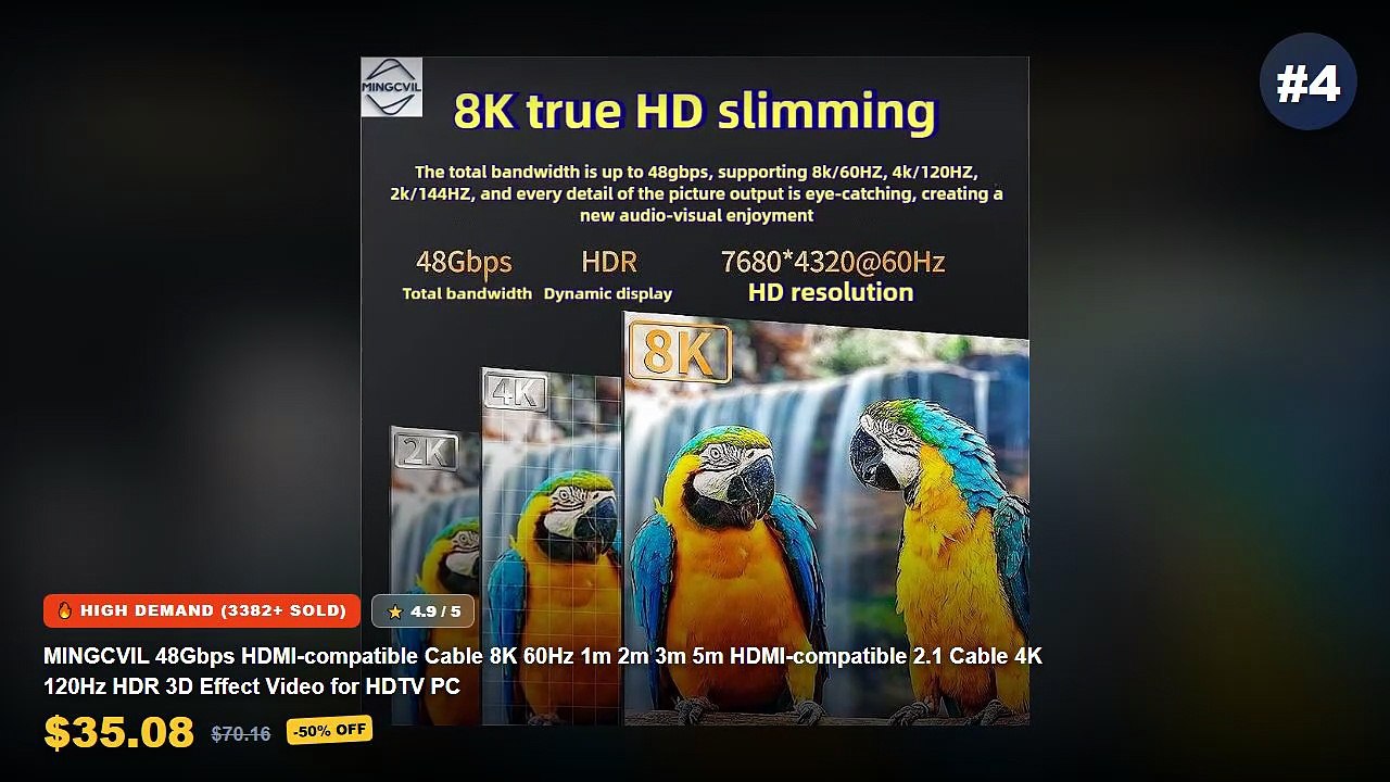 Don't Buy Top 5 8K HDMI Cables For Gaming Befor...