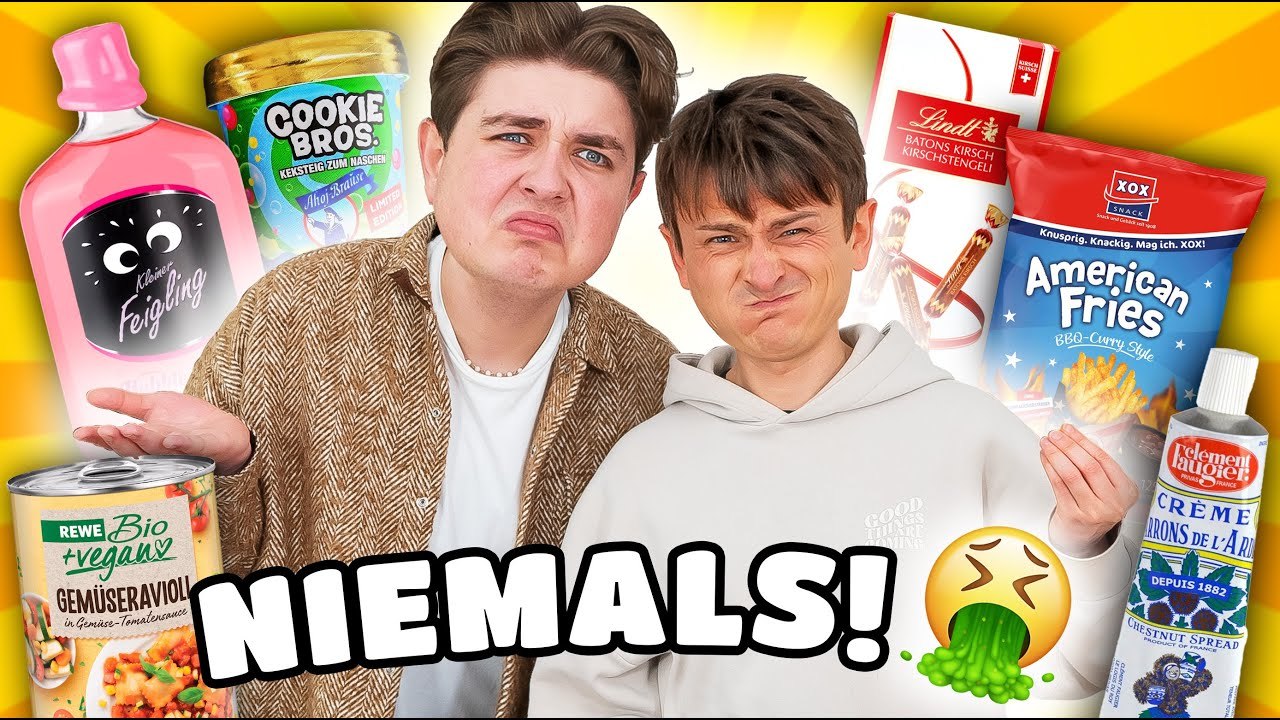 Wir ESSEN Produkte, die wir NIEMALS kaufen würden 🍟🤢 mit Smiley