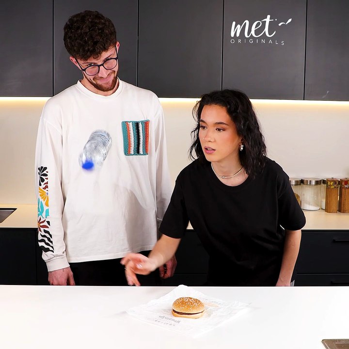 Bottle flip food challenge! 😅🤣
