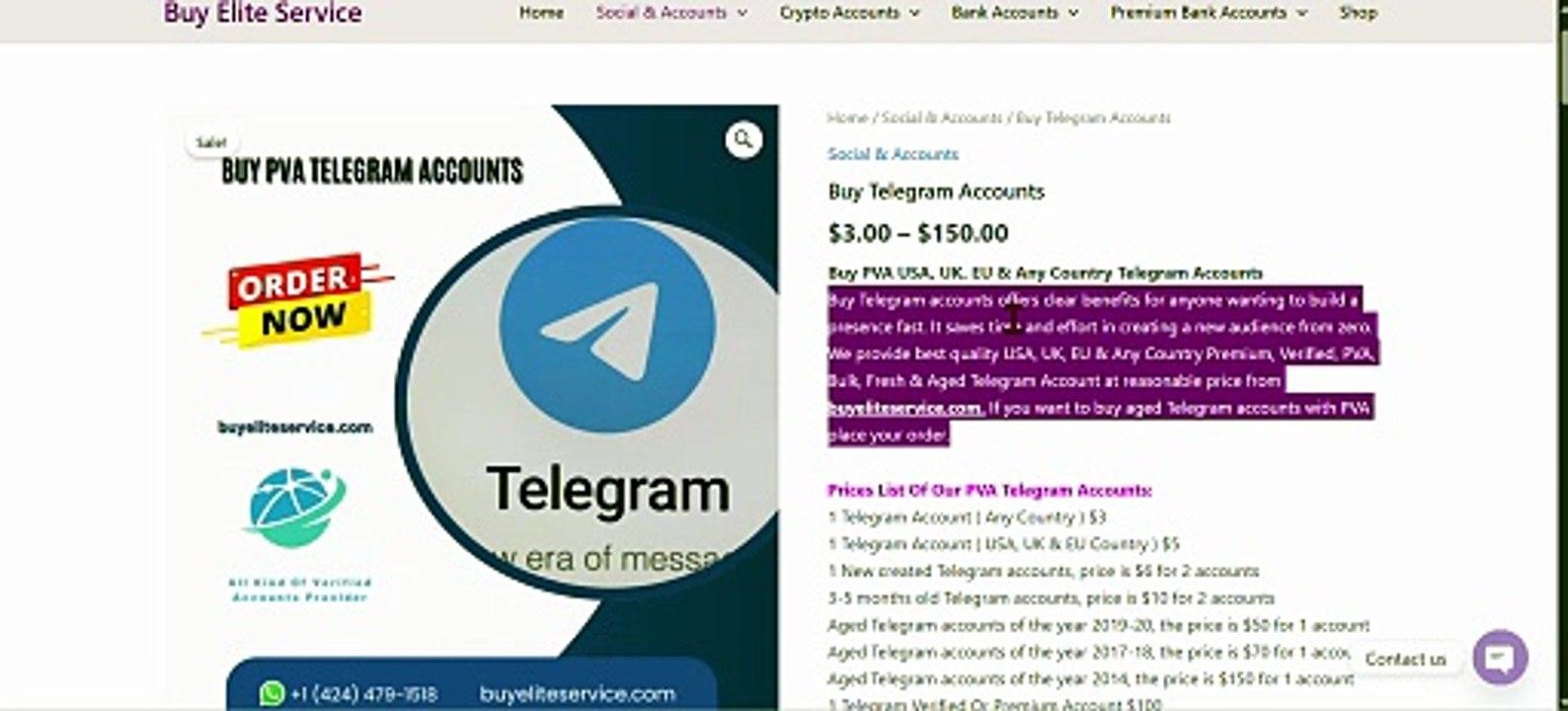 Purchasing & Managing Telegram Accounts & TG Premium