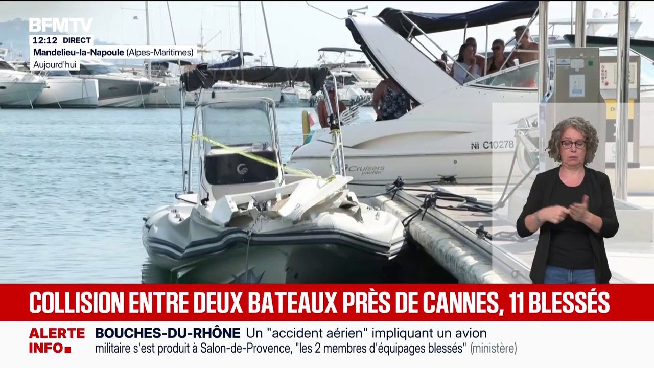 Une collision entre deux bateaux de plaisance f...