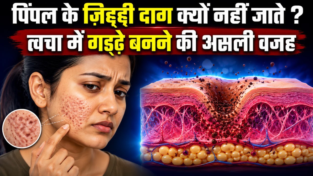 Face पर Acne Scars और गड्ढे बनने की असली वजह | Pimple Ke Daag Kyu Nahi Jate | Pimples Hack