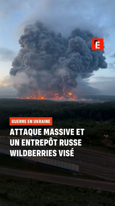 Attaque massive et un entrepôt russe Wildberrie...