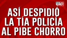 Policía despide a su sobrino delincuente como si de un ángel se tratara