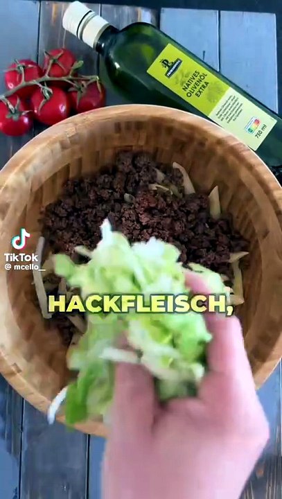 Leckerer big Mac Salat