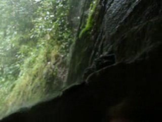 Behind the Pailon del Diablo waterfall, Banos, Ecuador