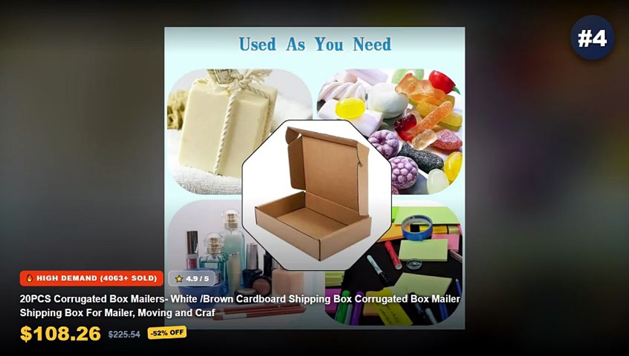 Amazing Top 5 Corrugated Cardboard Shipping Box...