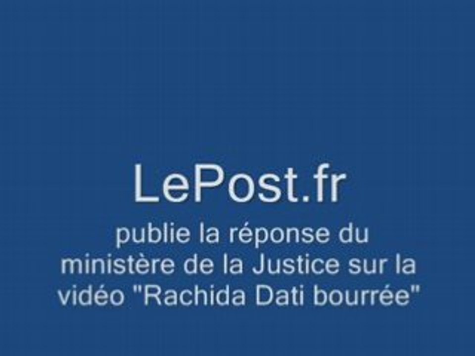 Rachida Dati bourrée ? Non !!!!