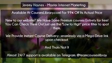 (Courseslibrary.com)Jeremy Haynes – Master Internet Marketing
