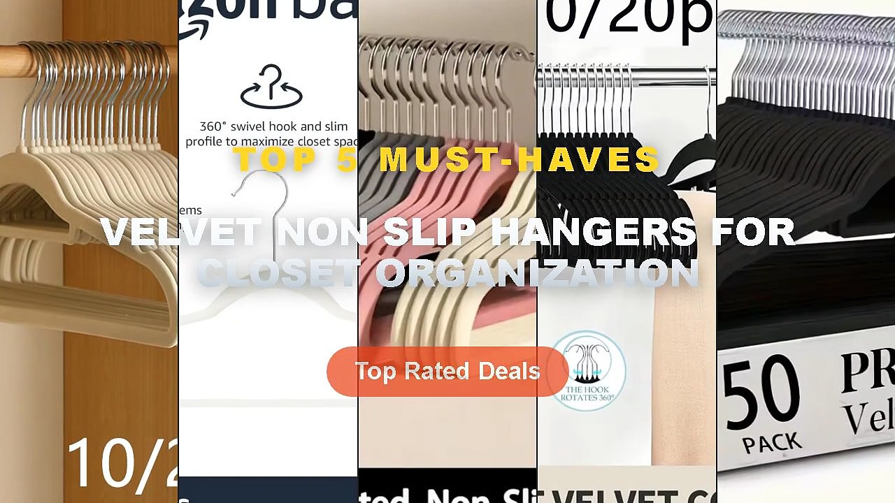 Cheap & Best Velvet Non Slip Hangers For Closet...
