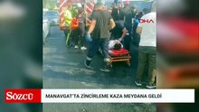Manavgat’ta 6 araç zincirleme kazaya karıştı; 17 yaralı
