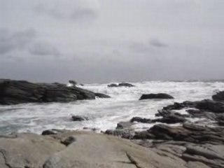 mer agitée à Quiberon 6 juillet 2008