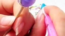 Acrylic Beads Cute Shiny Hearts AB Rhinestones Chains White Pearls Loops Multi-Color 20MM