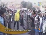 ACCIDENTADA REELECCIÓN - PUNO