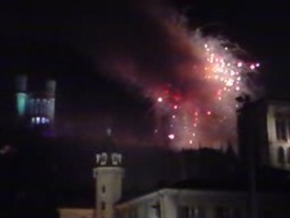 Feu d'artifice Lyon 14 juillet 2008