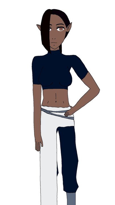 simple female monk animation concept