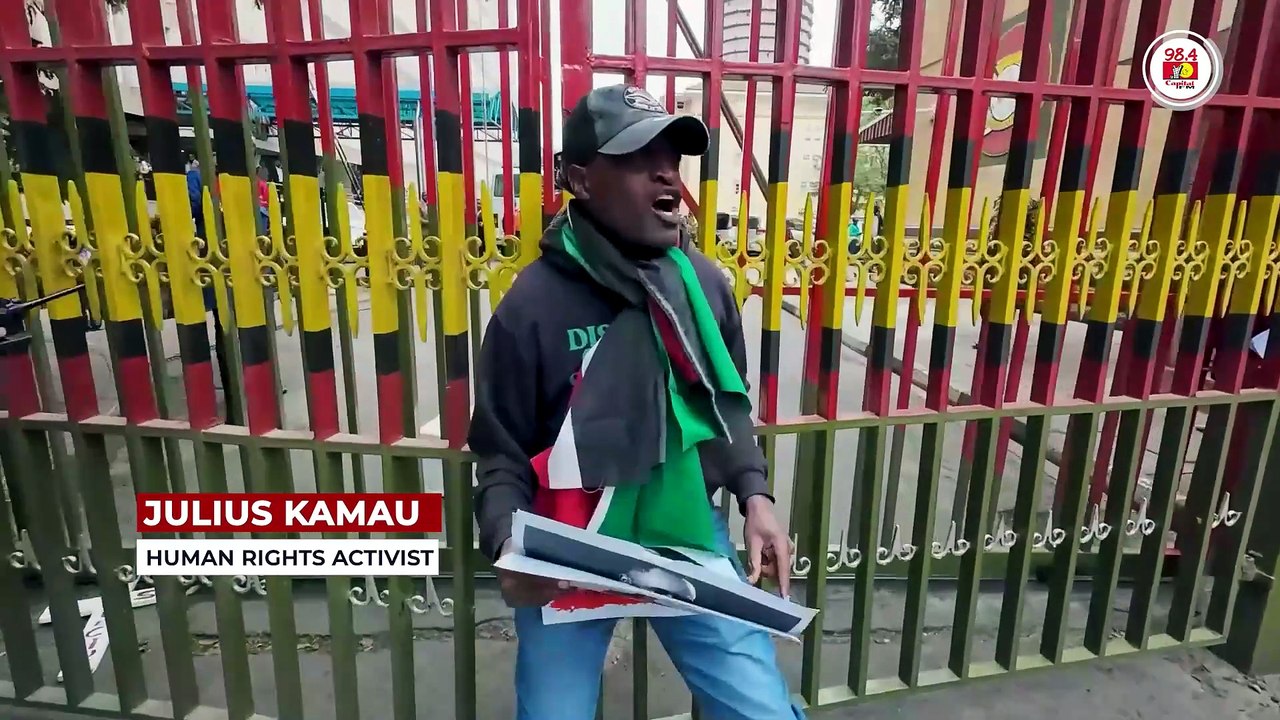 Kenyan police detain protesters in demo over de...