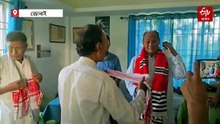 বিশিষ্ট লেখক ইন্দ্ৰেশ্বৰ পেগুক অধ্যাপক টাবুৰাম টাইড সোঁৱৰণী সাহিত্য বঁটা প্ৰদান