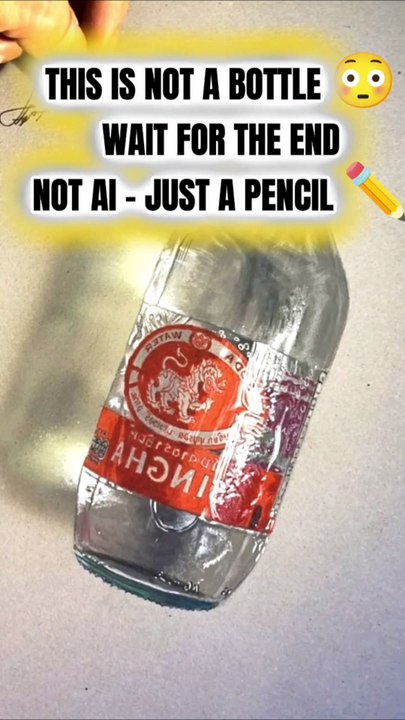 "Is It A Bottle Or A Drawing? You Won't Believe Your Eyes"