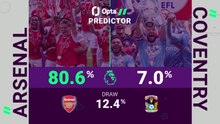 Arsenal v Coventry - Opta Predictor