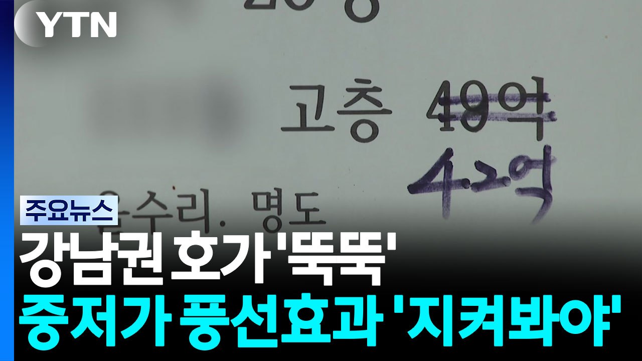 강남 호가 '뚝뚝'...중저가 풍선효과 '지켜봐야' / YTN