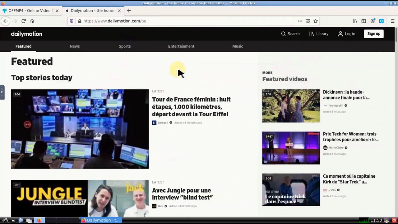 طريقة تحميل فيديوهات Dailymotion برابط مباشر بإستخدام التطبيق الفايرفوكس OFFMP4