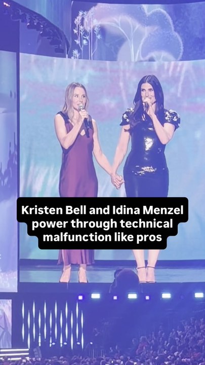 ‘Frozen 3’ Stars Kristen Bell and Idina Menzel Power Through Technical Glitch at D23