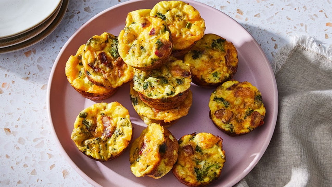 How to Make Broccoli-Cheddar Omelet Muffins
