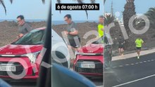 OKDIARIO capta a Illa corriendo con escolta en Lanzarote durante su estancia como invitado de Sánchez en La Mareta