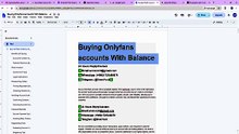 Which Is Top Place to Buy OnlyFans Accounts With Balance: Updated Guide