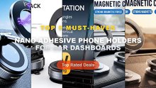 Cheap & Best Nano Adhesive Phone Holders For Car Dashboards Unboxing & Review - MagSafe Foldable Arm Car Phone Mount, 36...