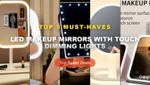 Cheap & Best LED Makeup Mirrors With Touch Dimming Lights Unboxing & Review - USB Rechargeable Vanity Mirror with Touch ...