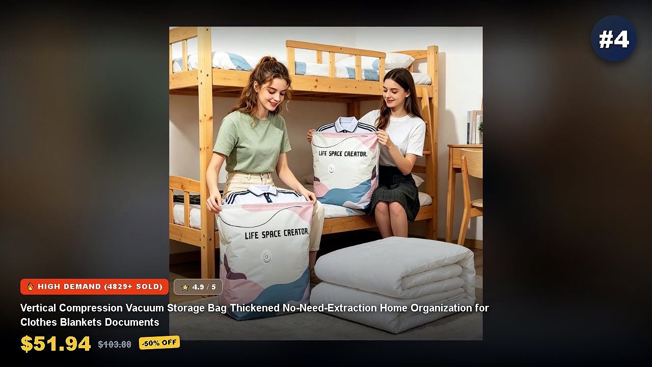 Vacuum Storage Bags For Clothes Organization: T...