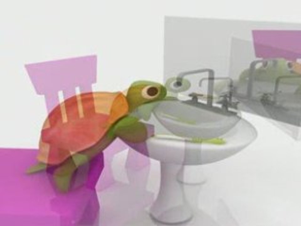 Video Qui se lève tard... - tortue, animation, anim, 3d