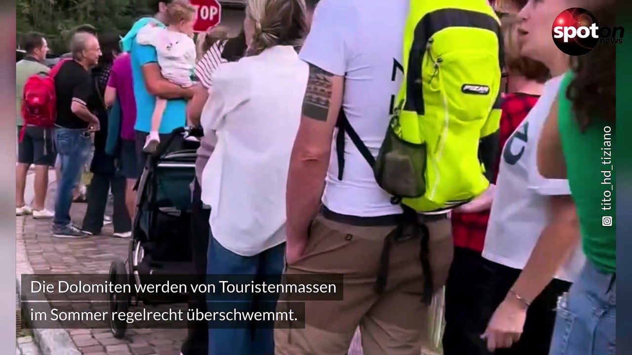 'Instagram-Tourismus': Besuchermassen überschwemmen die Dolomiten