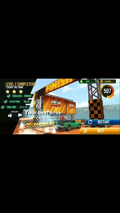 short Stunt Car Extreme Level 2 with FRACTIONS CAR – Insane Win or Fail?!