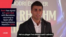 'Privilege to be compared' to Busquets - Barcelona's Rodri