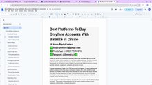 Best Platforms To Buying Onlyfans Accounts With Balance in Online