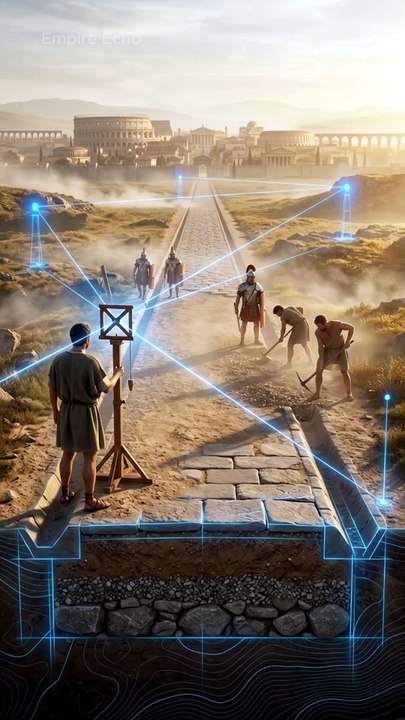 🛣️🏛️ How Did Romans Build Such Straight Roads Without GPS? | Ancient Engineering