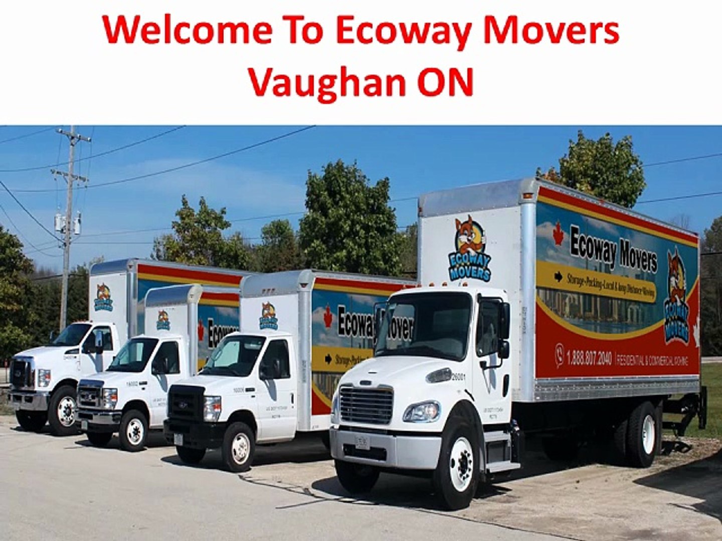 Ecoway Movers : #1 Moving Company in Vaughan, ON | L6A 4W4